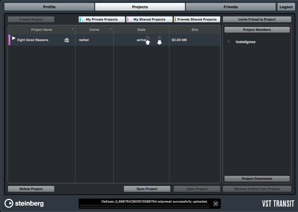 Steinberg Cubase Pro 8.5 : VST Transit