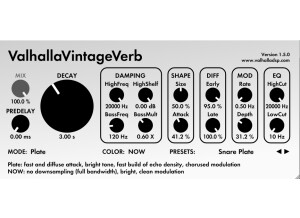 Valhalla DSP ValhallaPlate