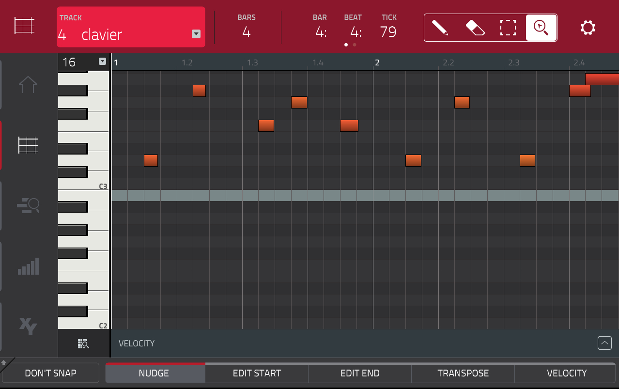 Akai MPC Touch : Grid