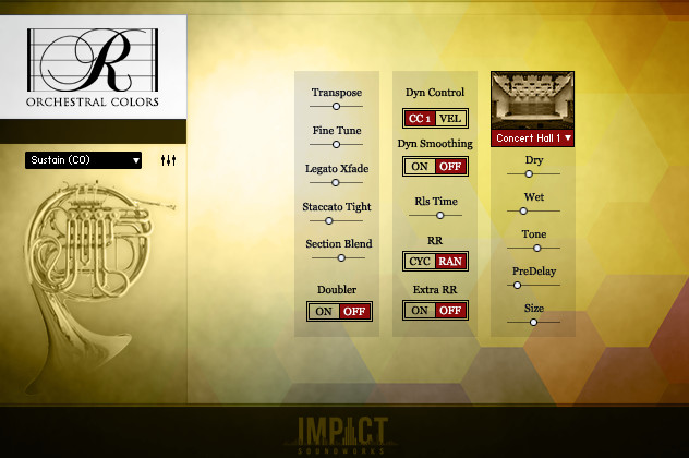 Rhapsody Orchestral Colors Interface 2