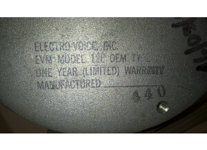 Electro-Voice Evm12L série II