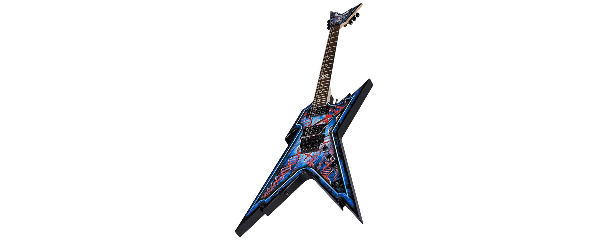 Dean Guitars Razorback DB Floyd DNA Spatter : rzrdbfdna v3