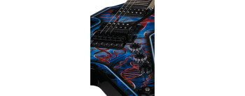 Dean Guitars Razorback DB Floyd DNA Spatter : rzrdbfdna v4