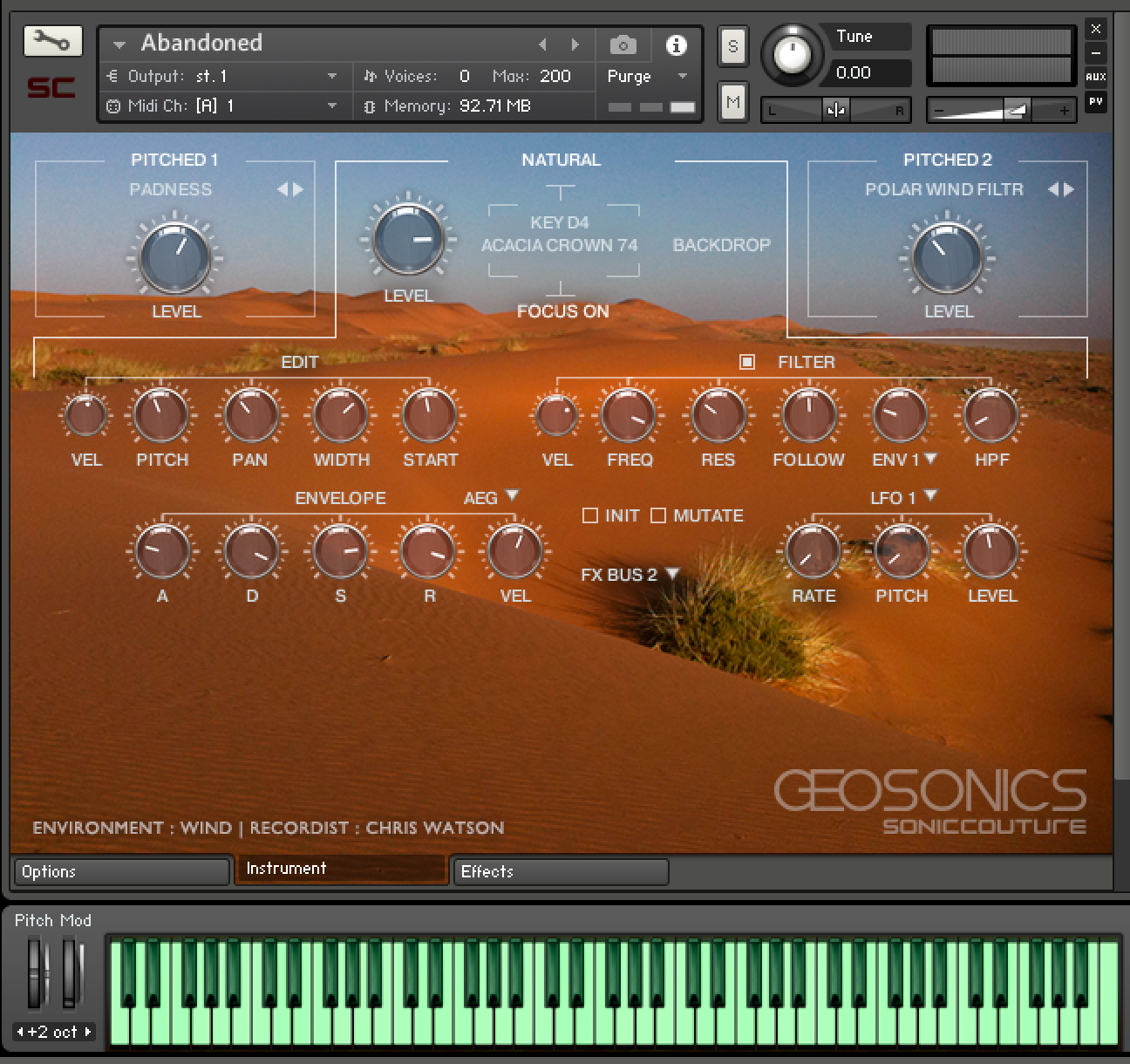 Sonic couture Geosonics