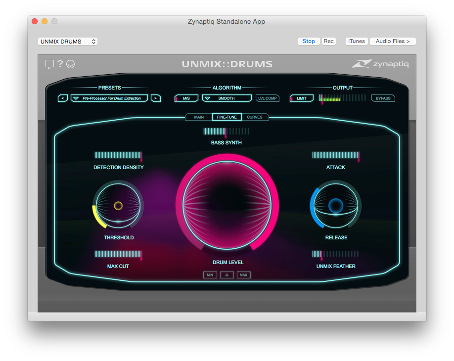 Zynaptiq Unmix::Drums : ZynaptiqStandalone005