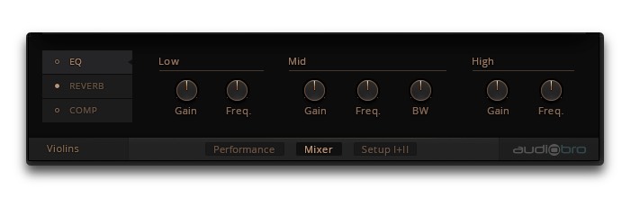 Native Instruments String Ensemble : EQ