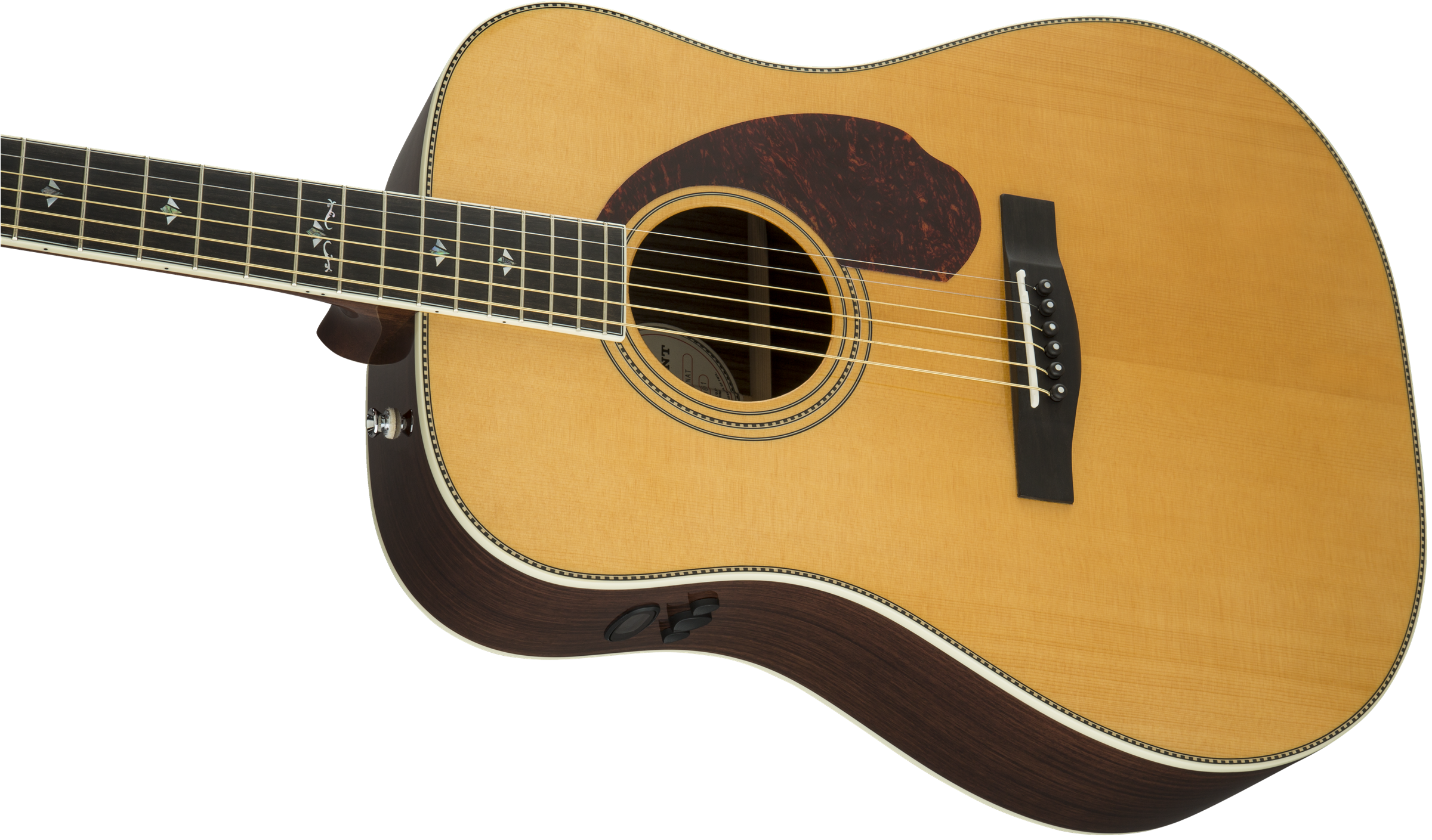 Fender PM-1 Deluxe Dreadnought : 0960270221 gtr cntbdyleft 001 nr