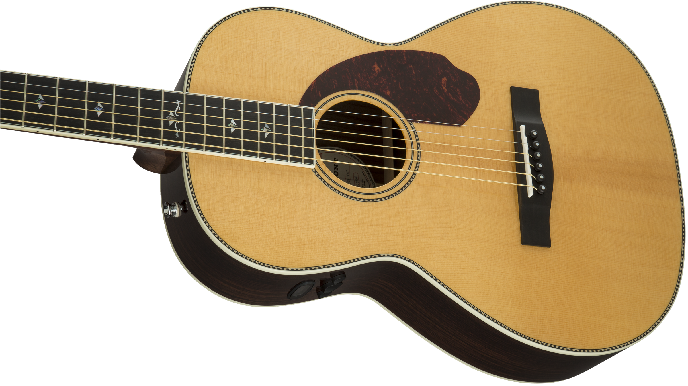 Fender PM-2 Deluxe Parlor : 0960272221 gtr cntbdyleft 001 nr