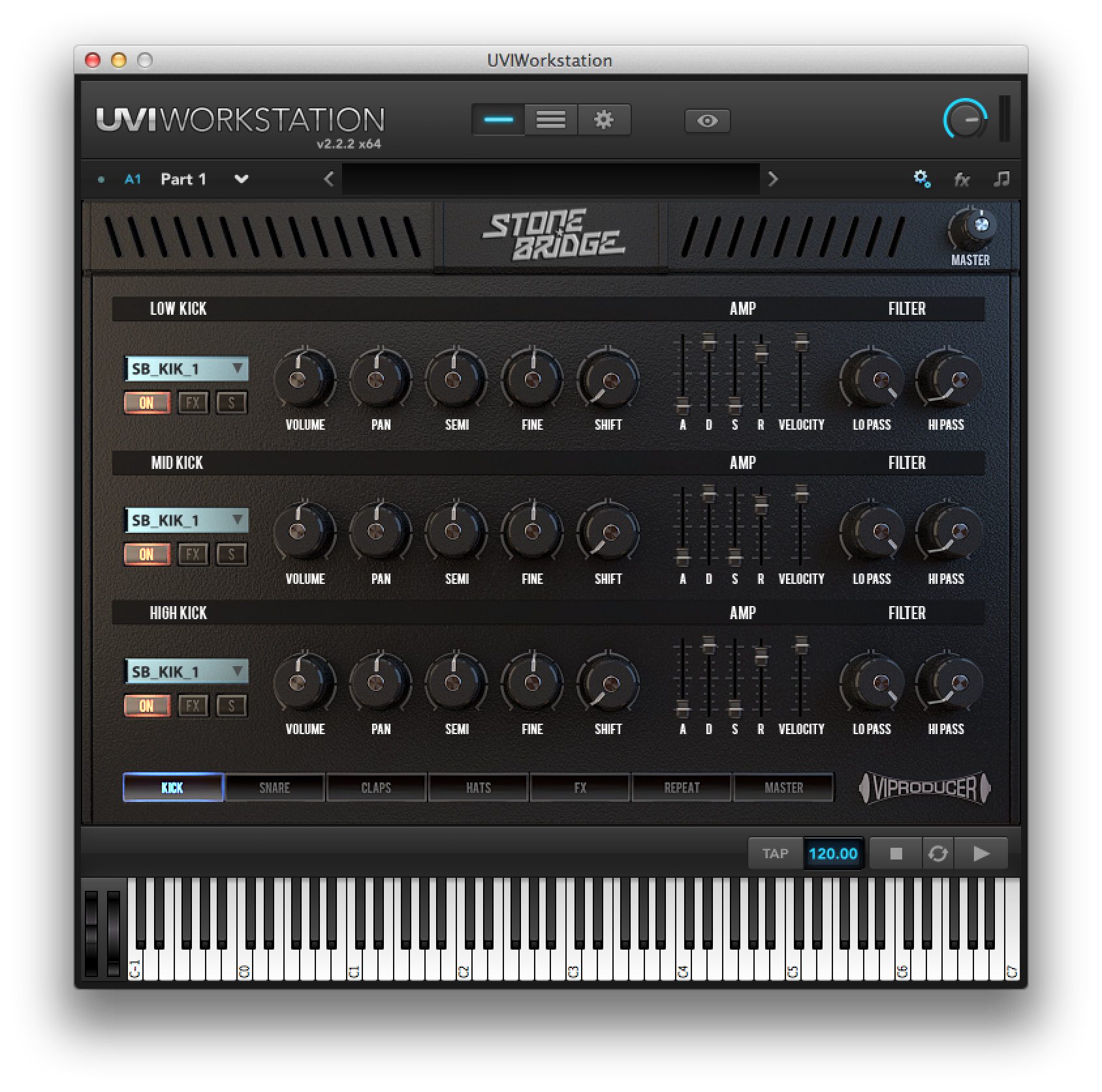VIProducer StoneBridge Plugin Package : StoneBridge DSKickMain