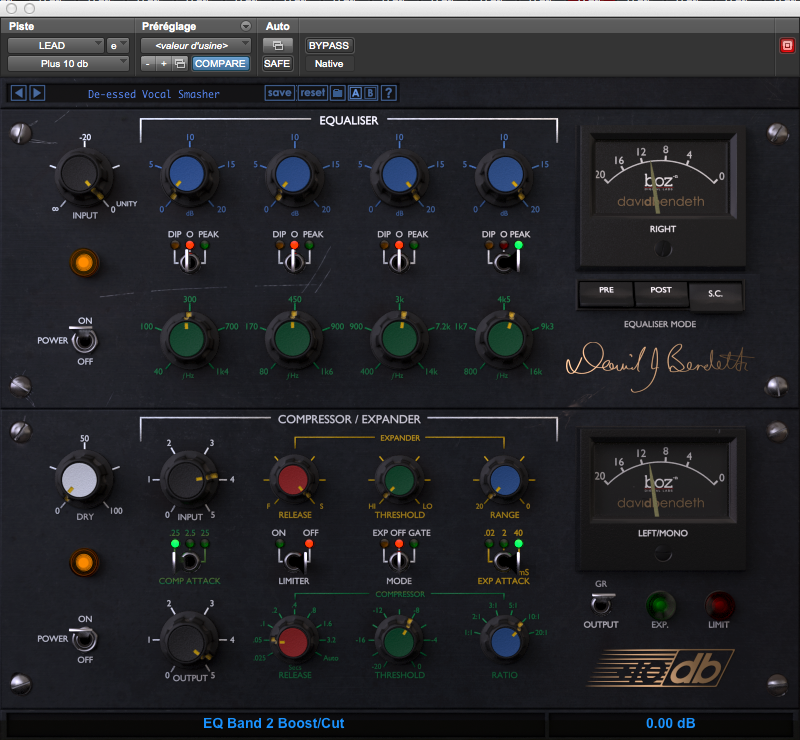 Boz Digital Labs +10db Bundle : 6 2 Vocal Comp Heavy DeEss
