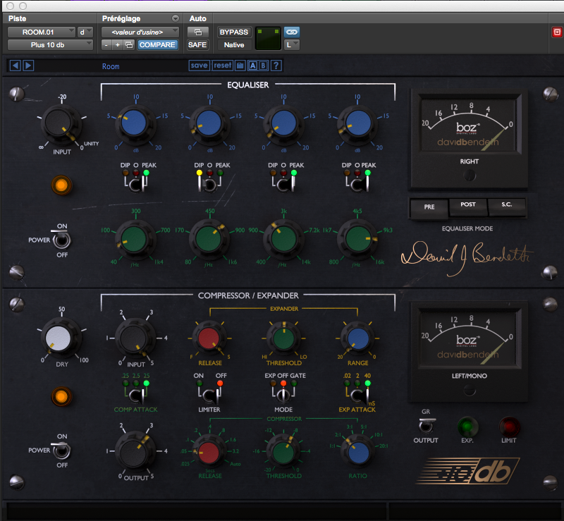 Boz Digital Labs +10db Bundle : 3 1 Room Comp EQ Soft