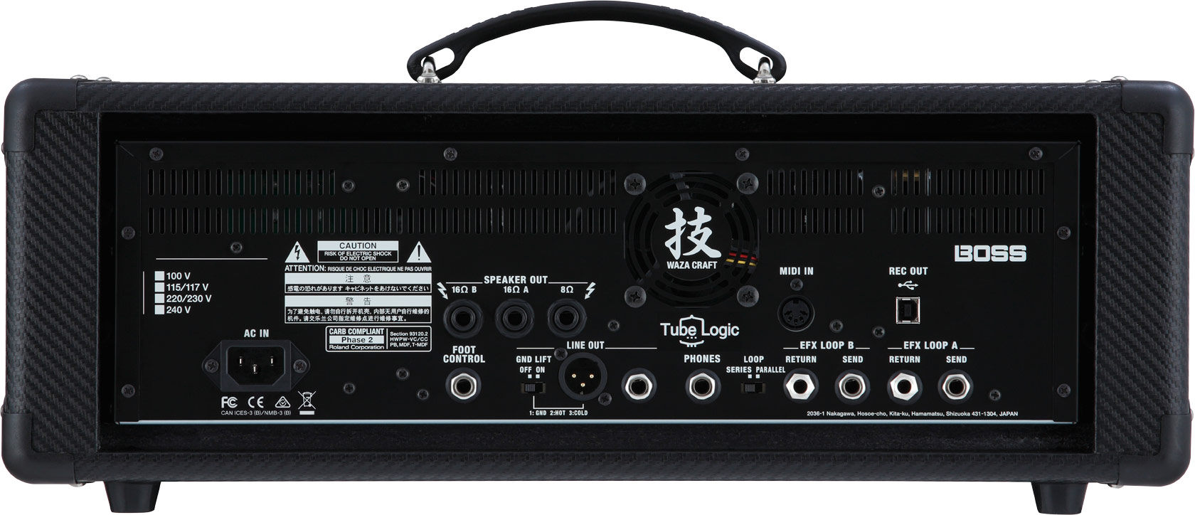 Boss Waza Amp Head : waza amp head back gal