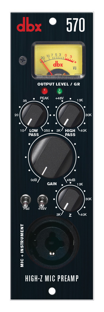 dbx 570 Hi-Z Mic Preamp : dbx570 High Z Mic Pre  original