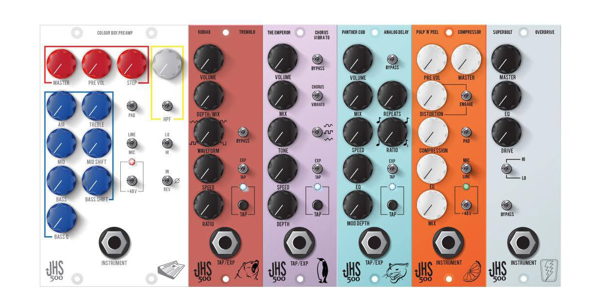 JHS Pedals Colour Box 500 : JHS 500 Familiy