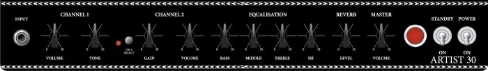 Blackstar Amplification Artist 30 : artist 30 front panel large Blackstar Amplification Artist 30 : artist 30 front panel large