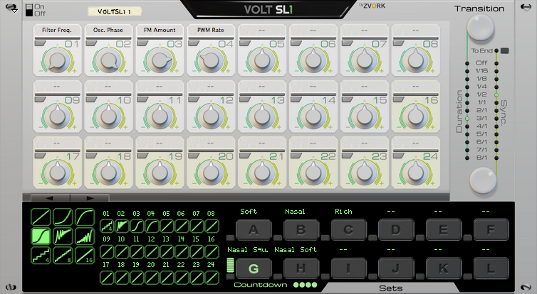 Zvork Volt SL-1 : Version 2.1 front panel