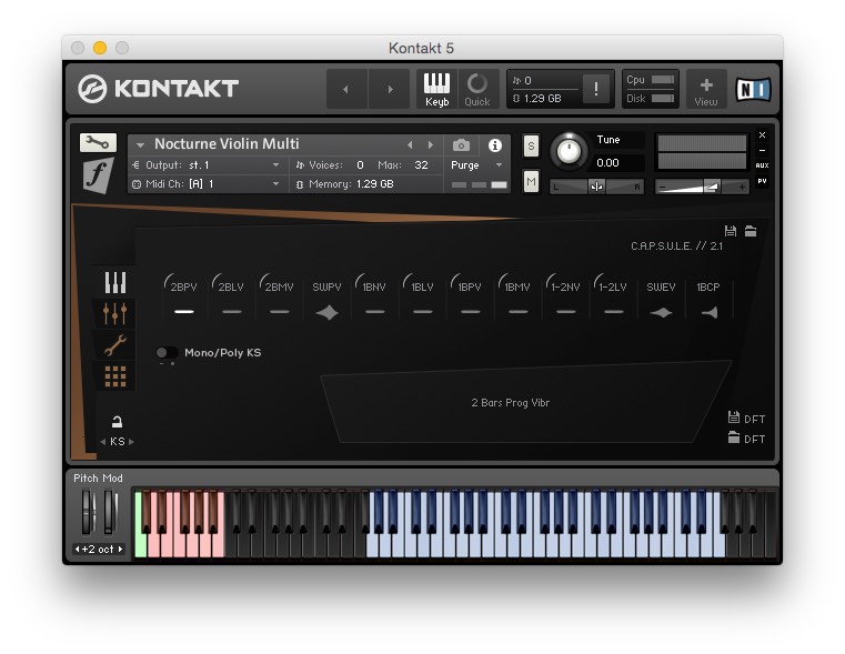 Orchestral Tools Nocturne Violin : Kontakt 5ScreenSnapz010