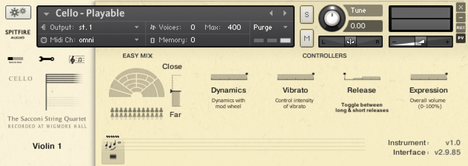 Sacconi Strings 2 GUI