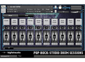 Big Fish Audio Pop Rock: Studio Drum Sessions