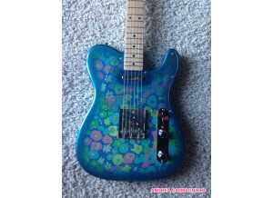 Fender telecaster blue flower