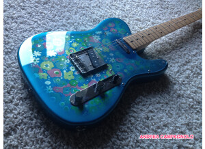 Fender telecaster blue flower