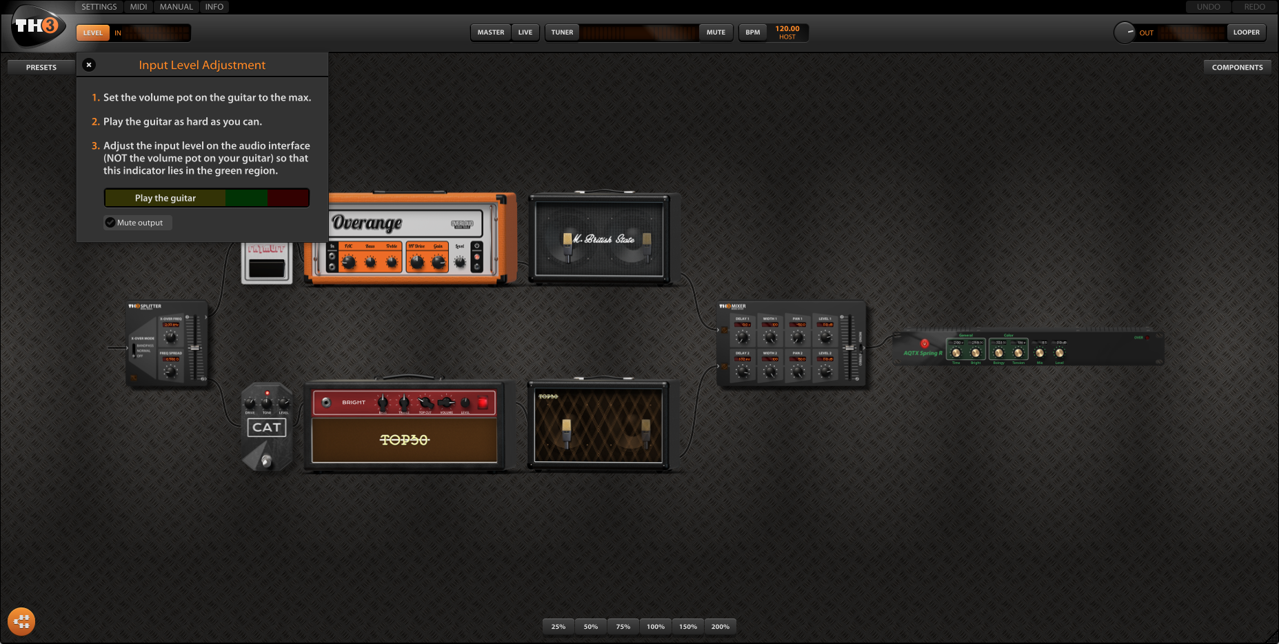 Overloud TH3 : Input Level