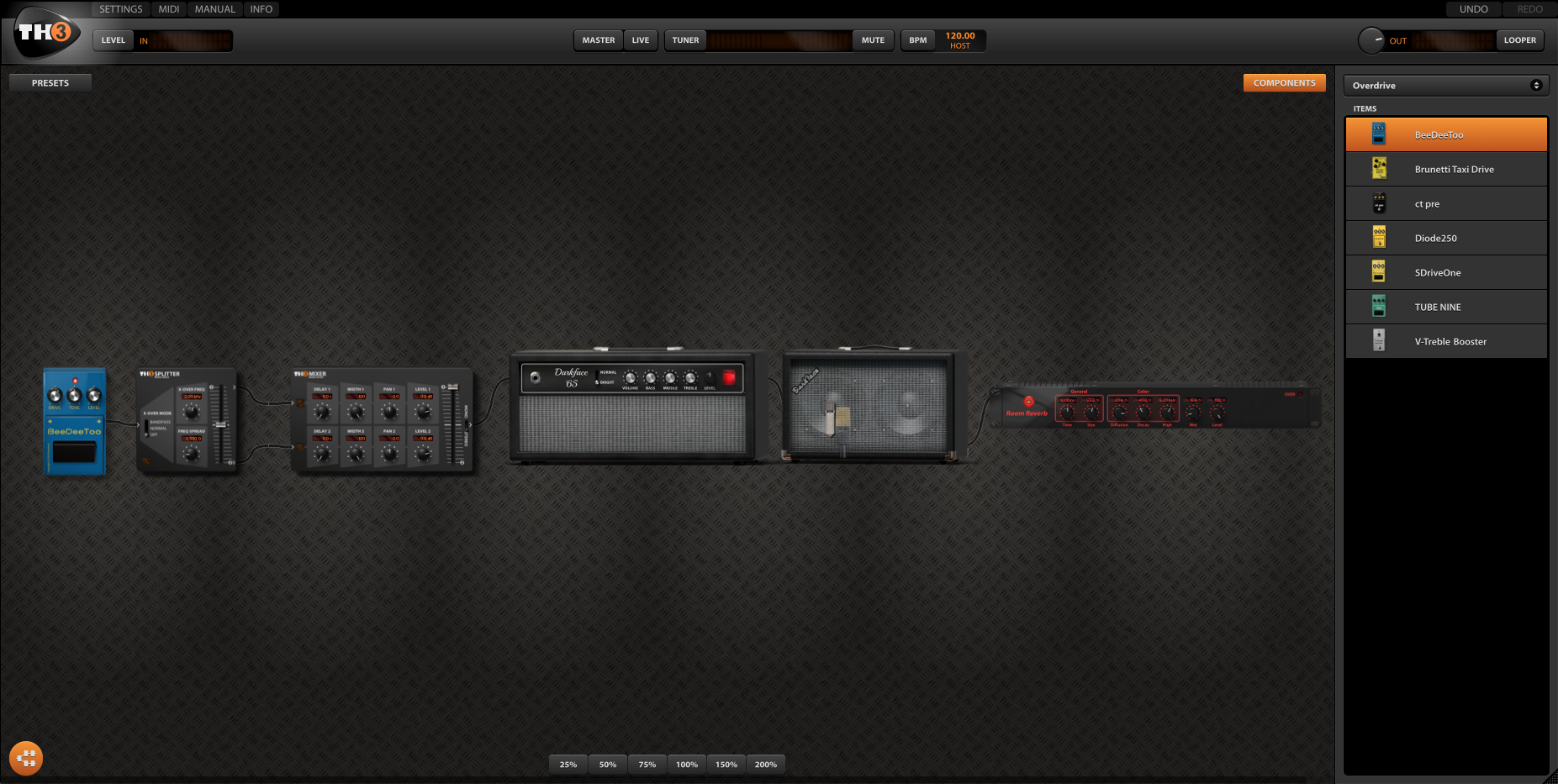 Overloud TH3 : Split chain vierge