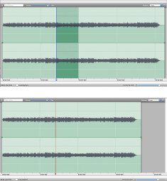Cut audio Cut audio