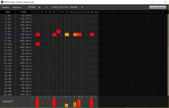 Akai MPD232 : seq edit