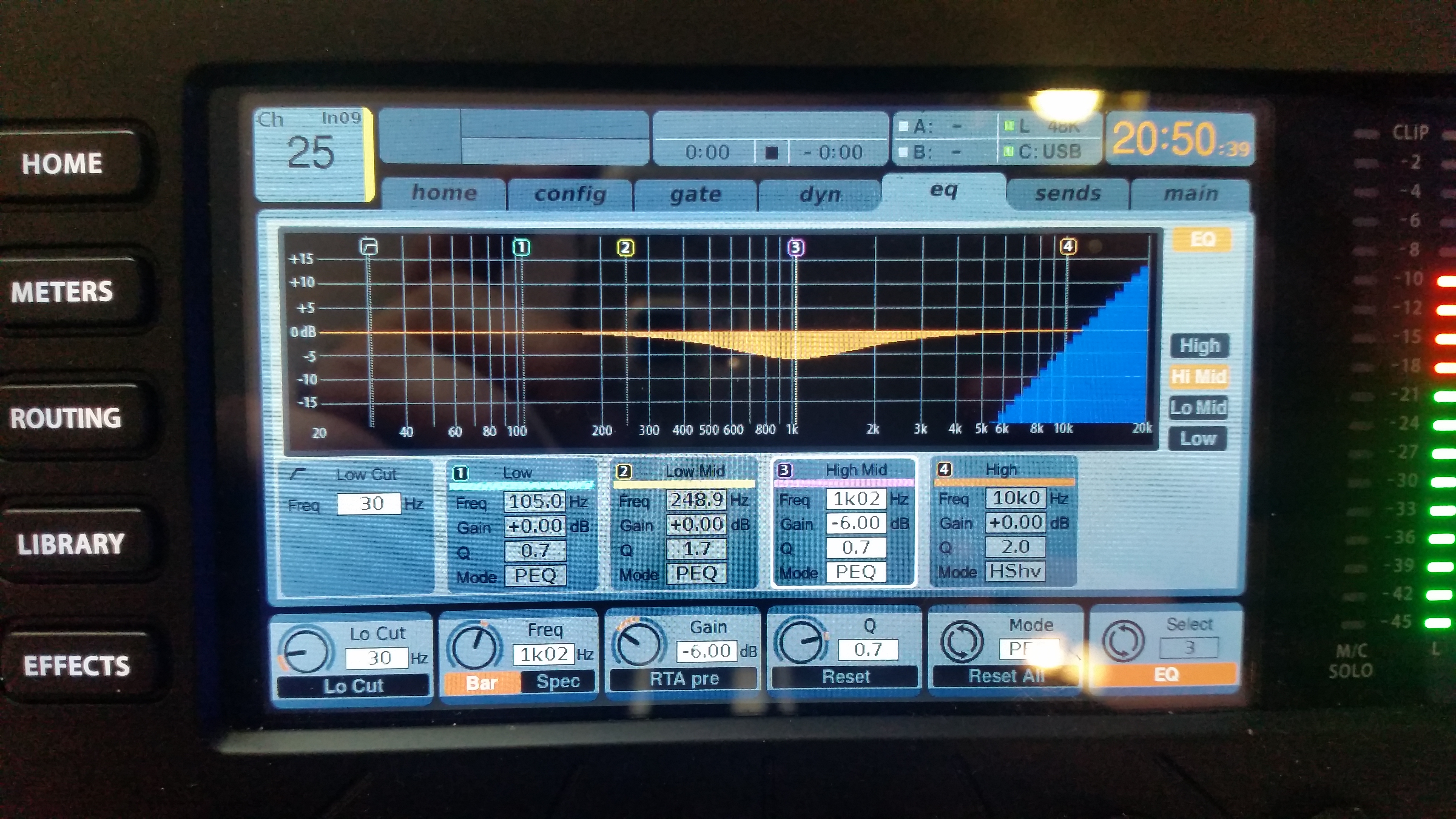 Behringer X32 Producer : 28 EQ pantalla X32 Pro