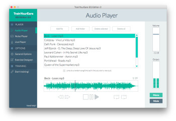 audio player screenshot