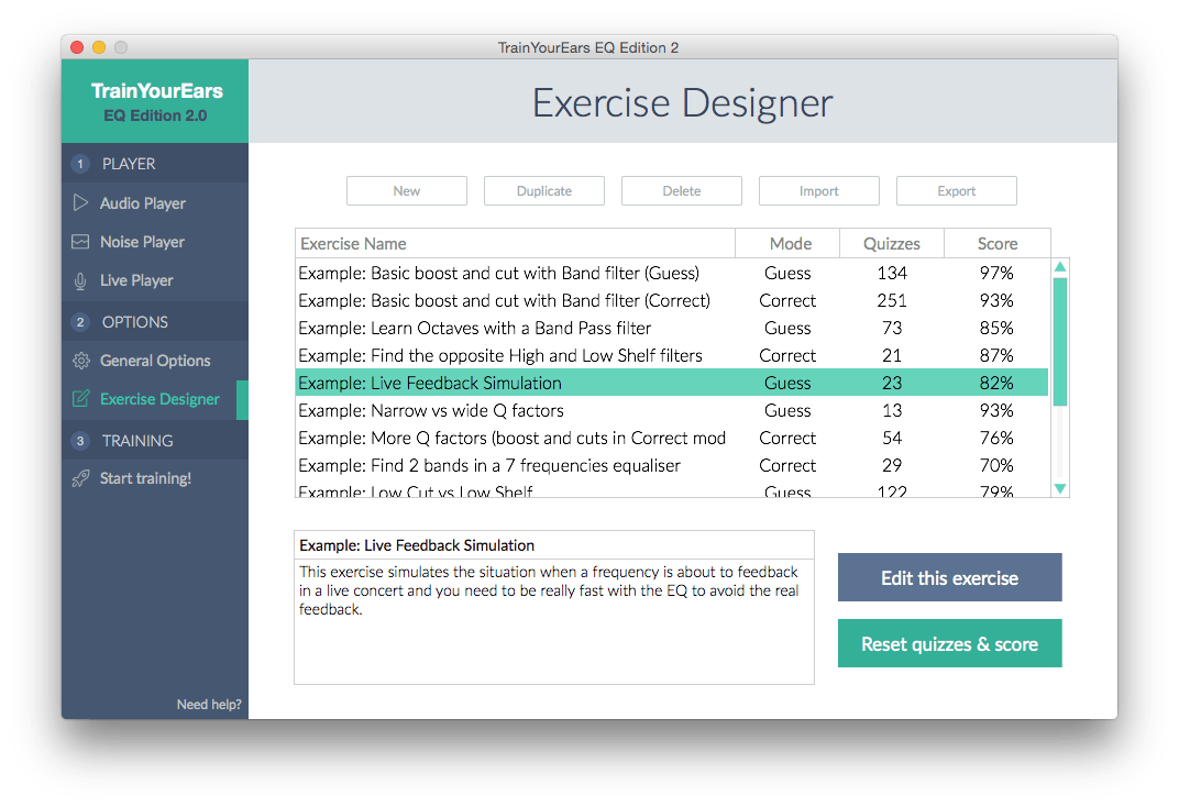 exercise designer 2