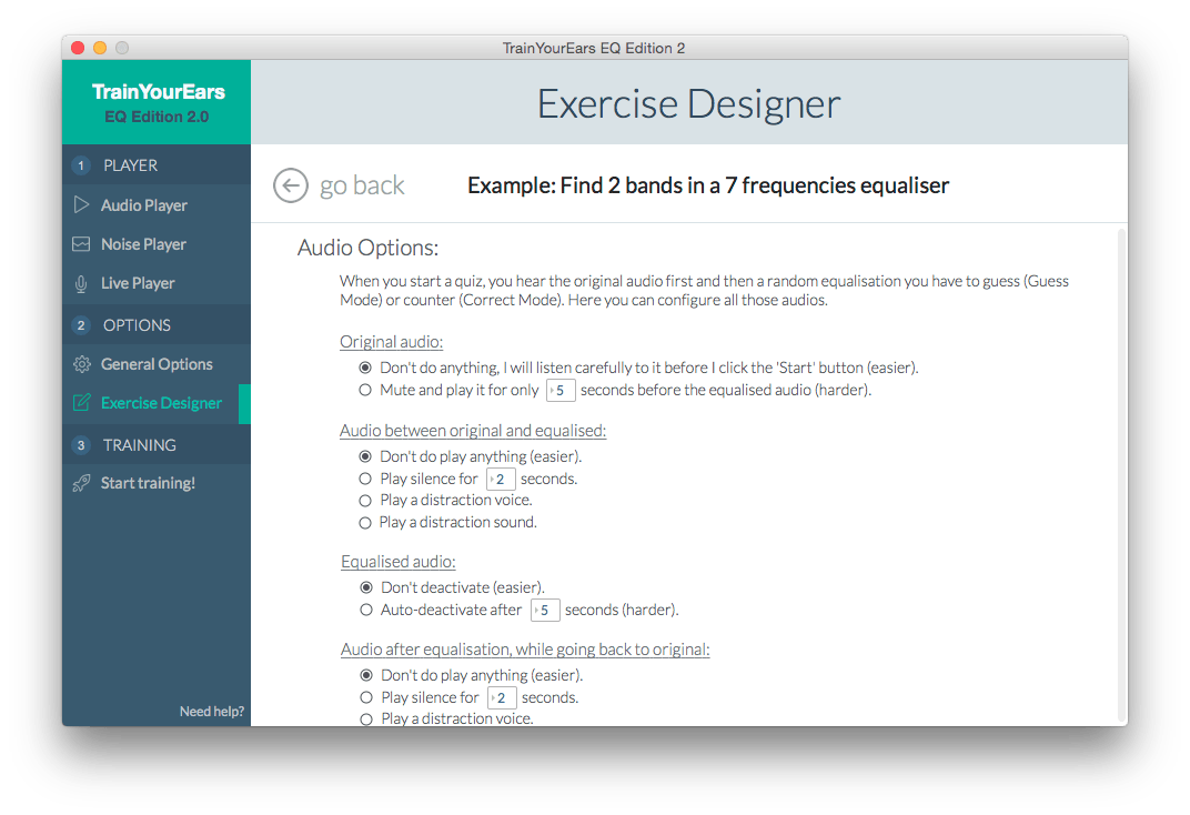 exercise editor screenshot 2