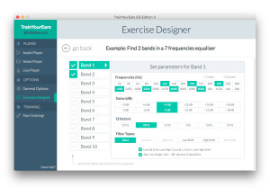 Exercise editor screenshot