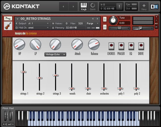 Loops de la Cr&egrave;me Retro Strings : Retro Strings