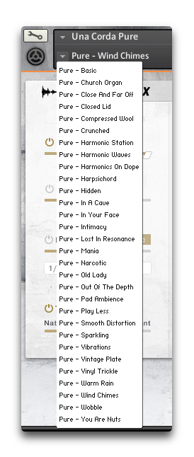 Native Instruments Una Corda : SnapshotsPure
