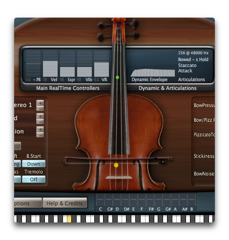 Sample Modeling The Viola : Bow
