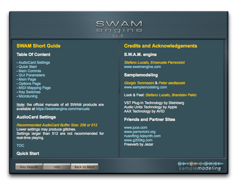 Sample Modeling The Viola : Infos
