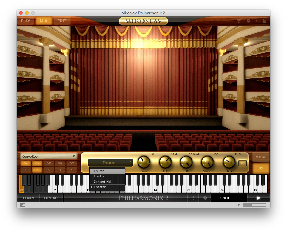 IK Multimedia Miroslav Philharmonik 2 : ConvoRoom