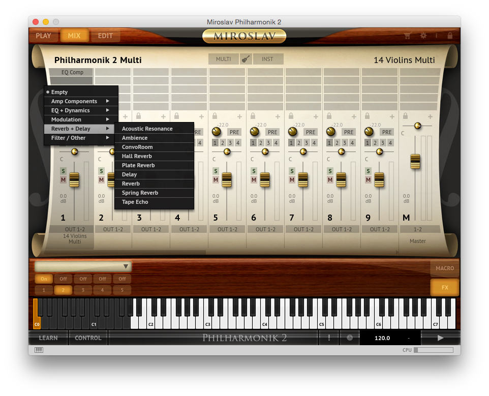 IK Multimedia Miroslav Philharmonik 2 : FX1