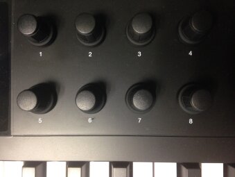 Alesis VX49 : potards Alesis VX49 : potards