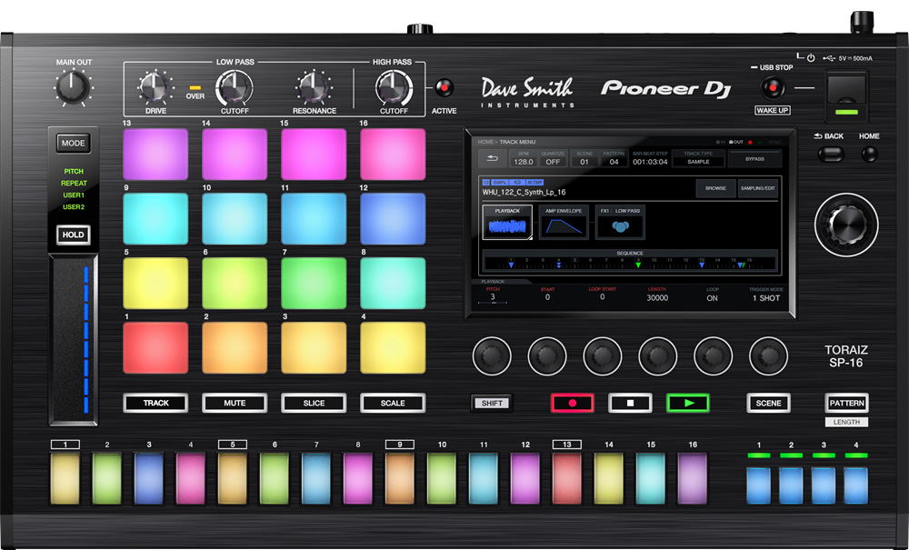 toraiz sp 16 top trackmenu