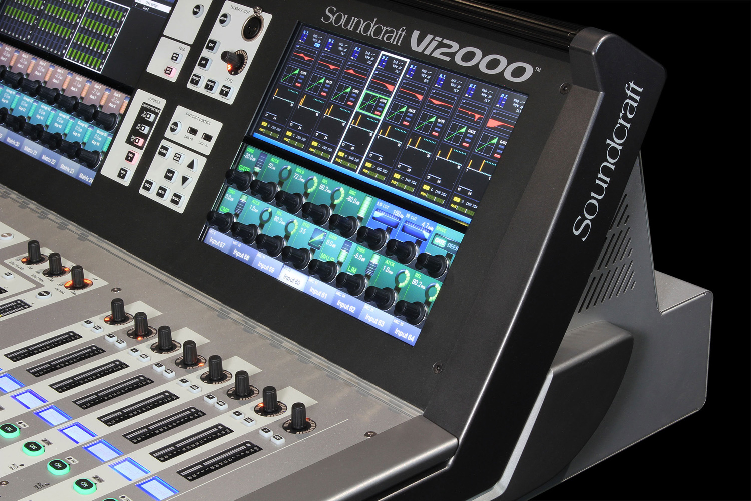 Soundcraft Vi2000 : Vi2000 Right close up black bg