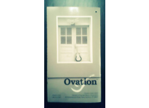 Ovation Owners Manual