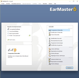 EarMaster ApS EarMaster 6 : accueil