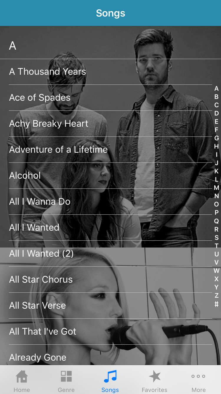 TC-Helicon Perform-V : App Songs