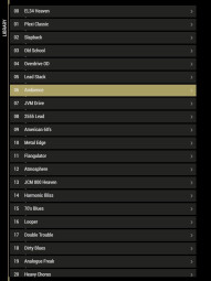 Marshall Code 25 : A2 App. Choix des presets Marshall Code 25 : A2 App. Choix des presets