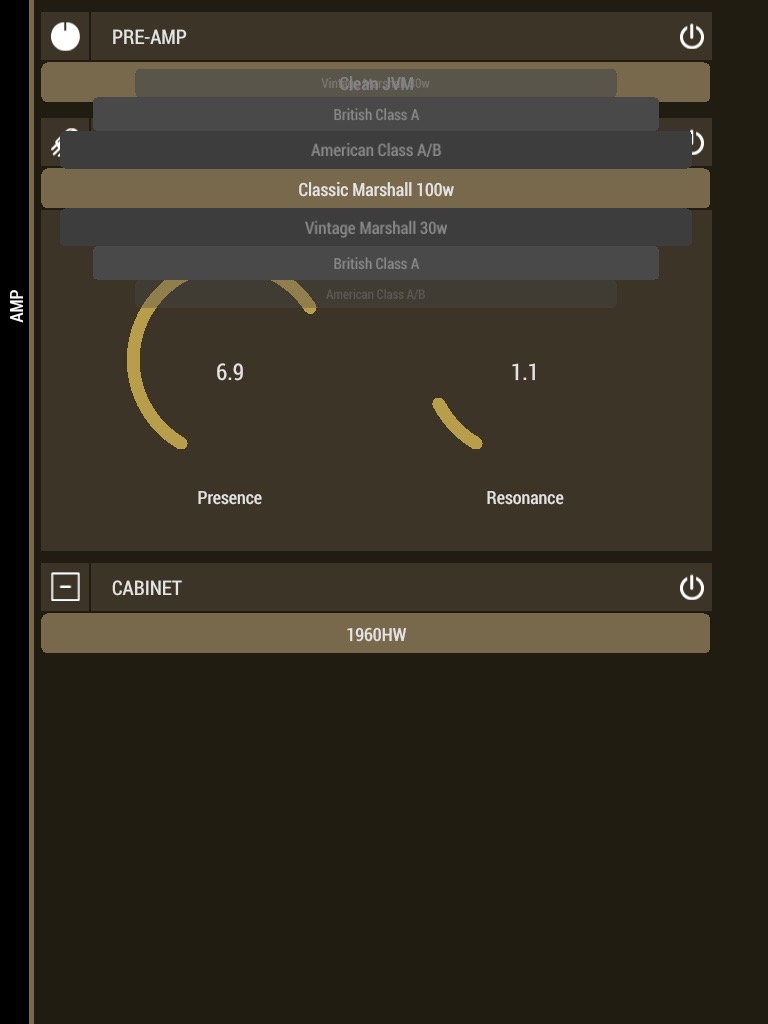 Marshall Code 25 : A4 App. Choix du pr&eacute;ampli 2