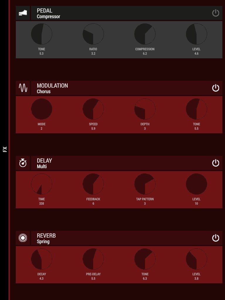 Marshall Code 25 : A5 App. Choix des effets