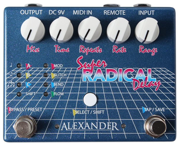 Alexander Pedals Super Radical Delay : Super Rad Front